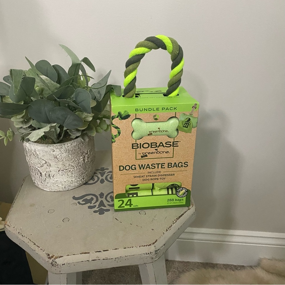 Biobase Dog Waste Bags Bundle Neon Green/Gray